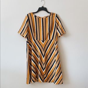 Retro, striped dress.Cute for the summer.